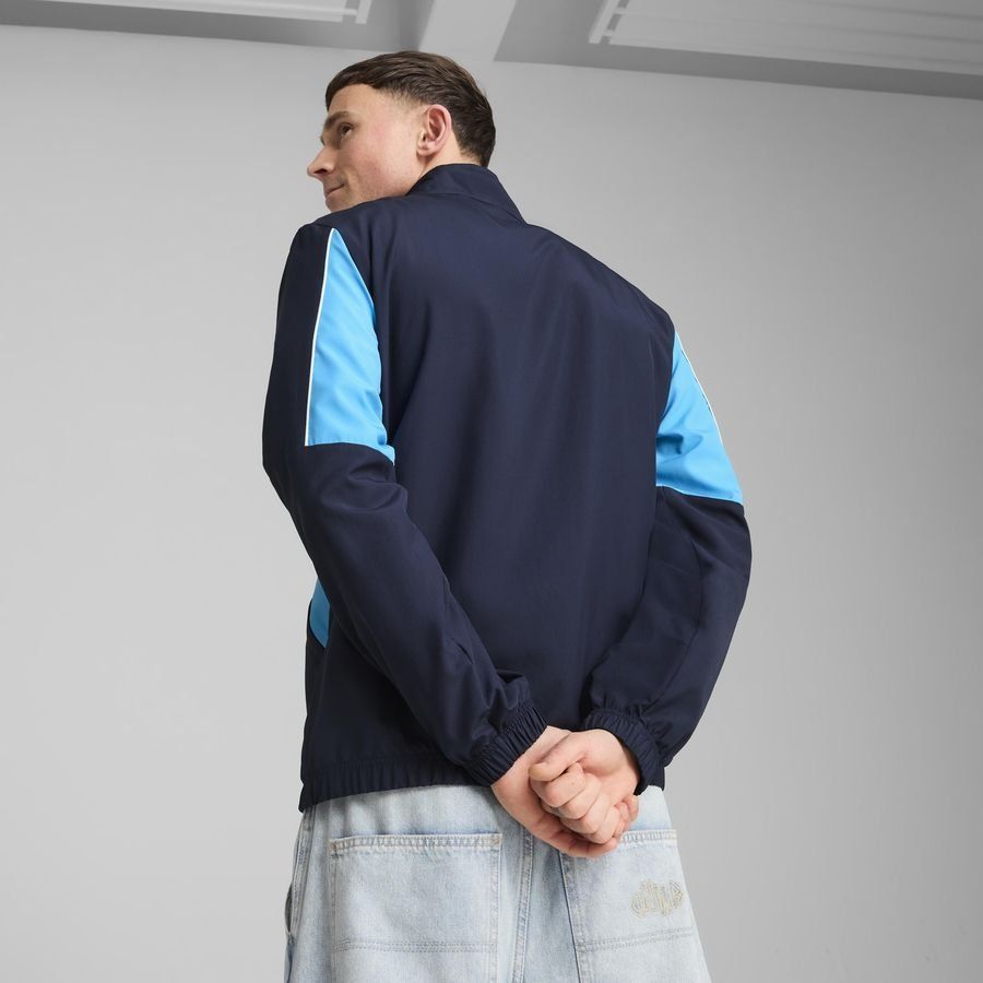 Manchester City Training Jacket FtblArchive - PUMA Navy/Team Light Blue - Men's-SoccerKits Hub | Buy Soccer Jerseys Online